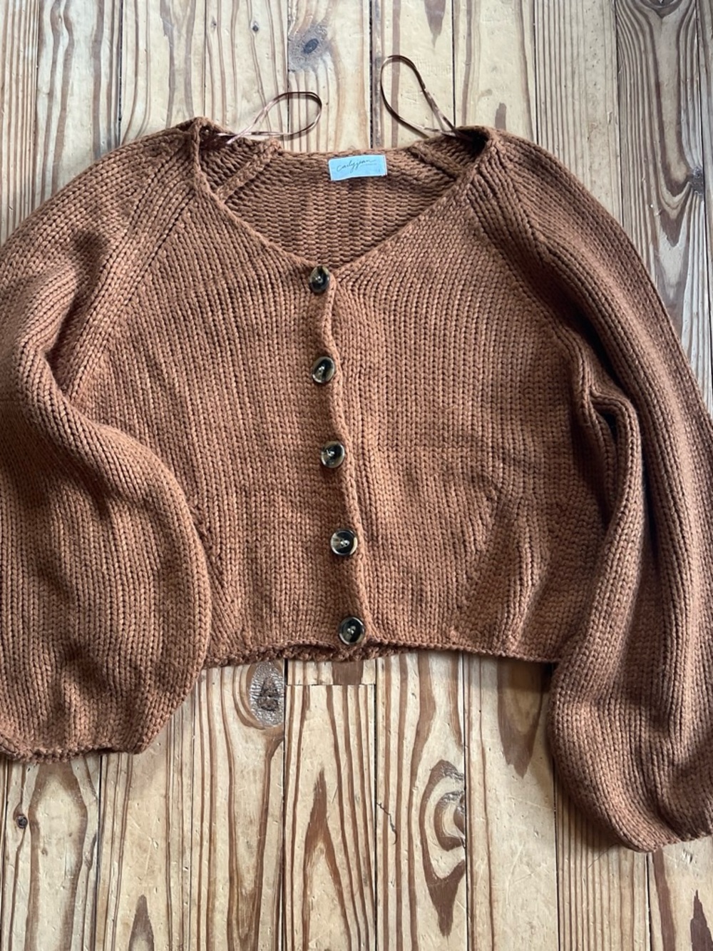 Russet Brown Carly Jean Cardigan
